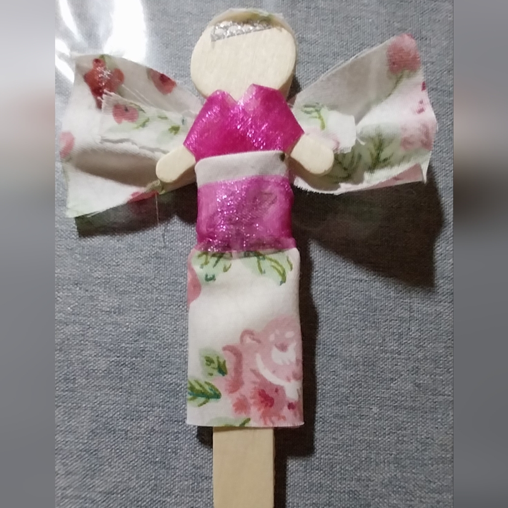 Set Of Handcrafted Floral Angel Ornaments